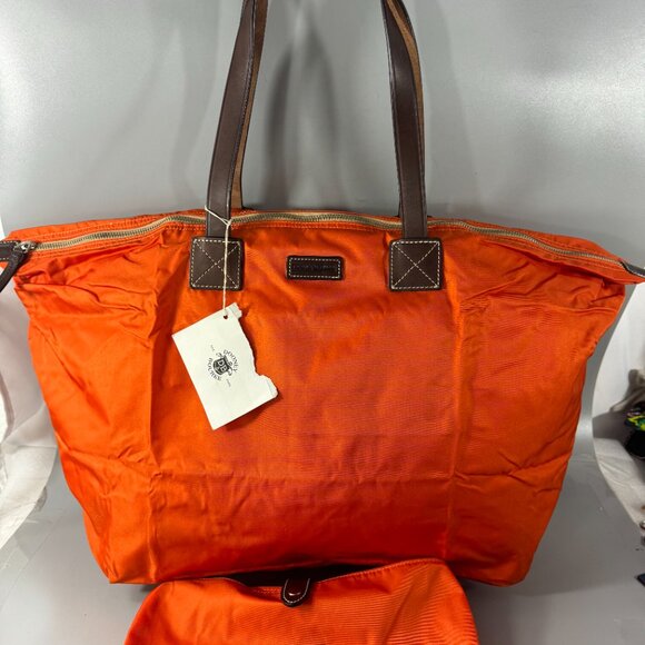 New Dooney & Bourke Wayfarer Orange Nylon Large Tote Bag - Picture 2 of 12